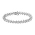 .925 Sterling Silver 1 cttw Prong-Set Diamond Link Bracelet (I-J, I1-I2) - 7.25"