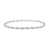 .925 Sterling Silver 1/4 cttw Prong Set Round-Cut Diamond Heart and Infinity Link Bracelet (I-J Color, I2-I3 Clarity) - Size 7.25"