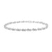 .925 Sterling Silver 1/4 cttw Prong Set Round-Cut Diamond Heart and Infinity Link Bracelet (I-J Color, I2-I3 Clarity) - Size 7.25"