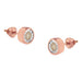 10K Rose Gold 0.40 Cttw Round Brilliant-Cut Near Colorless Diamond Miracle-Set Stud Earrings with Screw Backs (J-K Color, I2-I3 Clarity)