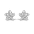 .925 Sterling Silver Diamond Accent Flower Stud Earrings (K-L Color, I2-I3 Clarity)