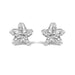 .925 Sterling Silver Diamond Accent Flower Stud Earrings (K-L Color, I2-I3 Clarity)