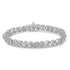 .925 Sterling Silver 2.0 Cttw Rose Cut Diamond X Link Tennis Bracelet (I-J Color, I2-I3 Clarity) - 7” 
