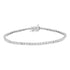 .925 Sterling Silver 1.0 cttw Miracle Set Round-Cut Diamond Tennis Bracelet (I-J Color, I3 Clarity) - 7.25"