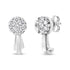 14K Gold 3/4 Cttw Diamond Floral Cluster Drop and Dangle Stud Earrings (H-I Color, I1-I2 Clarity)