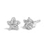 .925 Sterling Silver Diamond Accent Flower Stud Earrings (K-L Color, I2-I3 Clarity)