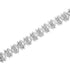 .925 Sterling Silver 2.0 Cttw Rose Cut Diamond X Link Tennis Bracelet (I-J Color, I2-I3 Clarity) - 7” 
