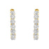 10KT Yellow Gold Diamond Huggy Hoop Earrings (1/2 cttw, J-K Color, I2-I3 Clarity)