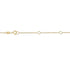 10K Yellow Gold 1/5 Carat Round Brilliant-Cut Diamond Modern Bezel-Set Solitaire 16"-18" Pendant Necklace (H-I Color, SI2-I1 Clarity)