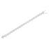 .925 Sterling Silver 1/2 Cttw Diamond Nested Circle Miracle Set Open Wheel 7.25" Fashion Link Bracelet (I-J Color, I3 Clarity)