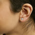 .925 Sterling Silver Diamond Accent Flower Stud Earrings (K-L Color, I2-I3 Clarity)