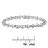 Sterling Silver Diamond Cluster Link Bracelet (1 cttw, I-J Color, I2-I3 Clarity)