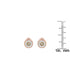 10K Rose Gold 0.40 Cttw Round Brilliant-Cut Near Colorless Diamond Miracle-Set Stud Earrings with Screw Backs (J-K Color, I2-I3 Clarity)