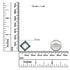 .925 Sterling Silver 1/2 Cttw Treated Blue and White Diamond Double Rhombus 18" Pendant Necklace (Blue/I-J Color, I2-I3 Clarity)