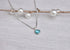 Dainty Swiss Blue Topaz Gemstone Bezel Necklace