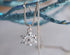 Bedazzle Sterling Silver Snowflake Necklace
