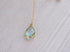 Tear Drop Swiss Blue Quartz 14K Gold Filled Chain Necklace